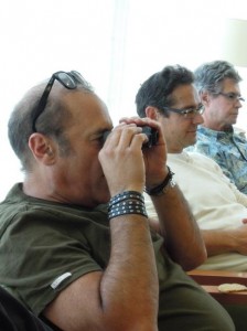 Alvaro with Binoculars at EPC Art Courses