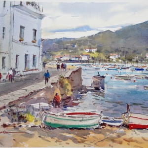 Cadaques by David Taylor watercolor workshops